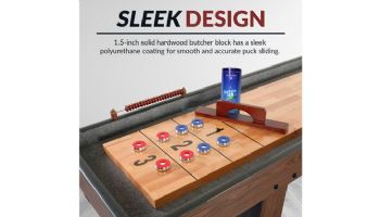 Hathaway Challenger 14-Foot Shuffleboard Table | Walnut Finish | NG1218 BG1218