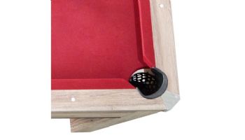 Hathaway Newport 7-ft Pool Table Combo Set with Benches | Light Oak with Red Felt | NG2535P BG2535P