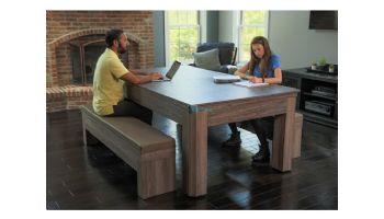 Hathaway Newport 7-ft Pool Table Combo Set with Benches | Light Oak with Red Felt | NG2535P BG2535P