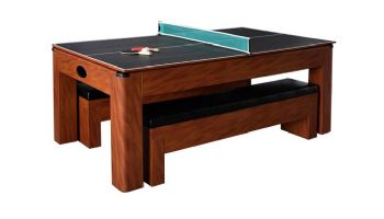 Hathaway Sherwood 7-Ft. Air Hockey Table Combo Set with Benches | NG2422H BG2422H