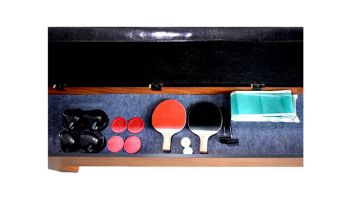 Hathaway Sherwood 7-Ft. Air Hockey Table Combo Set with Benches | NG2422H BG2422H