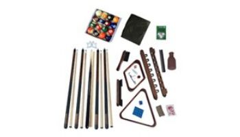 Hathaway Deluxe Billiards Accessory Kit | Mahogany Finish | NG2540M BG2540M