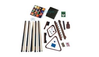 Hathaway Deluxe Billiards Accessory Kit | Mahogany Finish | NG2540M BG2540M