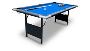 Hathaway Fairmont 6-Ft Portable Pool Table | Black with Blue Felt | NG2574 BG2574