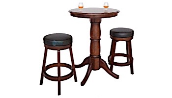 Hathaway Oxford 3 Piece Hardwood Pub Table Set | Walnut Finish | NG2715W BG2715W
