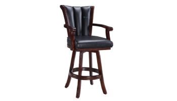 Hathaway Avondale 29-In Swivel Bar Stool with Arm Rests | Mahogany Finish | NG2815 BG2815