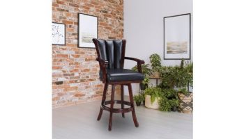 Hathaway Avondale 29-In Swivel Bar Stool with Arm Rests | Mahogany Finish | NG2815 BG2815