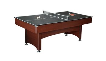 Hathaway Bristol 7-Foot Pool Table with Table Tennis Top | Dark Cherry with Black Felt | NG4023 BG4023