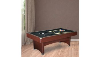 Hathaway Bristol 7-Foot Pool Table with Table Tennis Top | Dark Cherry with Black Felt | NG4023 BG4023