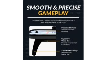 Hathaway Silverstreak 6-Foot Air Hockey Table with LED Scoring | NG1029H BG1029H