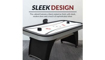 Hathaway Silverstreak 6-Foot Air Hockey Table with LED Scoring | NG1029H BG1029H