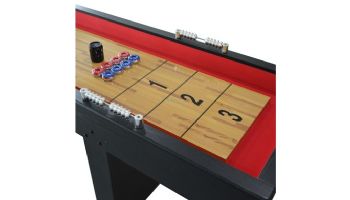 Hathaway Avenger 9-Ft. Shuffleboard Table | Black Finish | NG1203 BG1203
