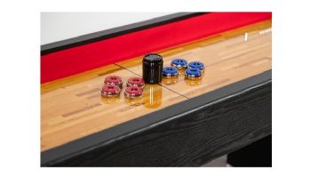 Hathaway Avenger 9-Ft. Shuffleboard Table | Black Finish | NG1203 BG1203