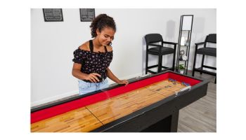 Hathaway Avenger 9-Ft. Shuffleboard Table | Black Finish | NG1203 BG1203