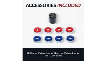 Hathaway Avenger 9-Ft. Shuffleboard Table | Black Finish | NG1203 BG1203