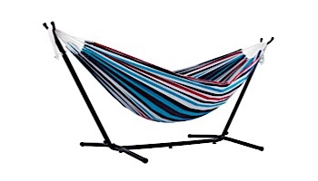 Vivere Double Cotton Hammock with Stand | 9-Foot Denim | UHSDO9-12