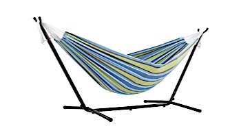 Vivere Double Cotton Hammock with Stand | 9-Foot Oasis | UHSDO9-24