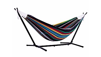 Vivere Double Cotton Hammock with Stand | 9-Foot Rio Night | UHSDO9-27