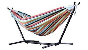 Vivere Sumbrella Hammock with Stand | 9-Foot Sand | C9SUNS