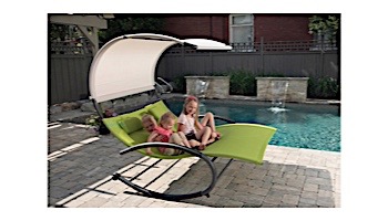 Vivere Double Chaise Rocker | Green Apple Steel Frame | CHAISERK2-GA