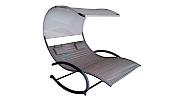 Vivere Double Chaise Rocker | Sienna Steel Frame | CHAISERK2-SA