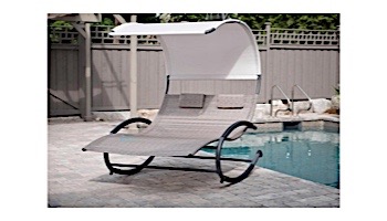 Vivere Double Chaise Rocker | Sienna Steel Frame | CHAISERK2-SA