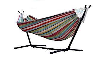 Vivere Double Polyester Hammock with Stand | 9-Foot Ciao | C9POLY-10