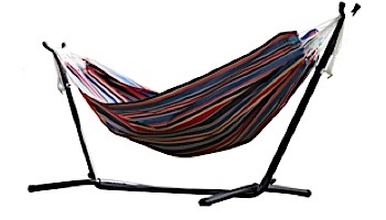 Vivere Double Polyester Hammock with Stand | 9-Foot Techno | C9POLY-11