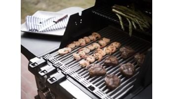 SABER Deluxe Black 2-Burner Free Standing Propane Gas Grill | R33CC1017