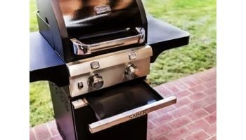 SABER Deluxe Black 2-Burner Free Standing Propane Gas Grill | R33CC1017