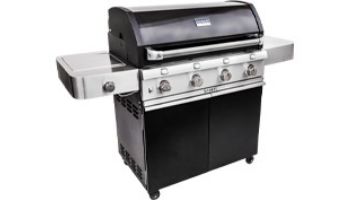 SABER Deluxe Black 4-Burner  Free Standing Grill