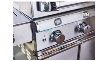 SABER Elite 3-Burner Stainless Steel Free Standing Propane Gas Cart Grill with Cover | R50SC1417