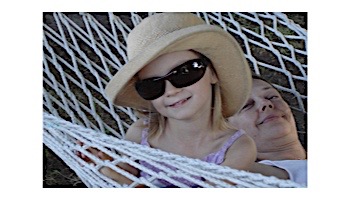 Vivere Double Polyester Rope Hammock | White | POLY20
