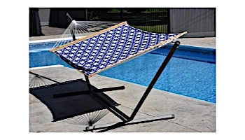 Vivere Double Quilted Fabric Hammock | Nautical | QFAB30