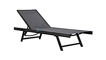 Vivere Urban Sun Lounger | Black Chrome | URBLI-BC
