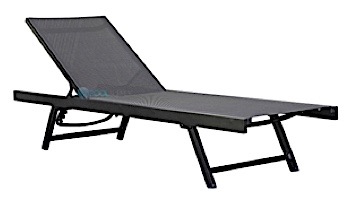 Vivere Urban Sun Lounger | Black Chrome | URBLI-BC