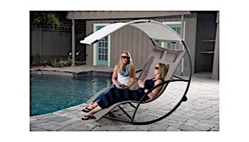 Vivere Double Chaise Rocker | Cocoa Aluminum Frame | CHAISRKAL-CO