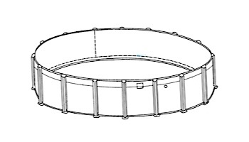 CaliMar® Sierra Nevada 16' Round Above Ground Pool | Basic Package 52" Wall | 163161