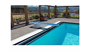 SR Smith Salt Pool Jump System with TrueTread Board Complete | 6' White with Gray Top Tread | 68-207-5762G