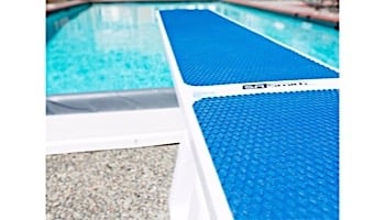 SR Smith Flyte-Deck II Stand with TrueTread Board Complete | 8' Radiant White with Blue Top Tread | 68-207-7382B