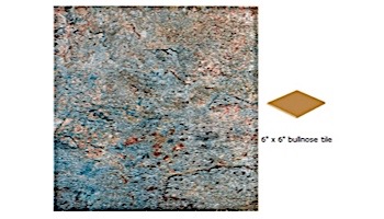 National Pool Tile Gemstone 6x6 Single Bullnose Pool Tile | Emerald | GMS-EMERALD SBN