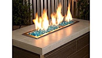 American Fireglass Half Inch Premium Collection | Azuria Reflective Fire Glass | 55 Pounds | AFF-AZBLRF12-55