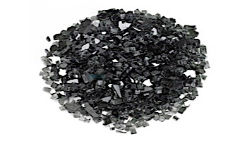 American Fireglass One Fourth Inch Classic Collection | Black Fire Glass | 25 Pounds | AFF-BLK-25