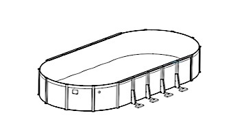 Oxford 16' x 32' Oval Above Ground Pool | Ultimate Package 52" Wall | 163452