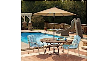 Bistro Market Umbrella | 7.5-ft Hexagonal | Stone Olefin Fabric | NU5447ST