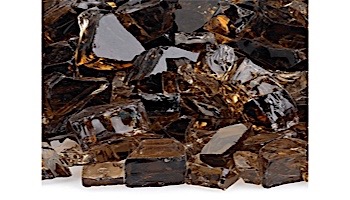 American Fireglass Half Inch Premium Collection | Copper Reflective Fire Glass | 55 Pounds | AFF-COPRF12-55
