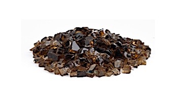 American Fireglass Half Inch Premium Collection | Copper Reflective Fire Glass | 55 Pounds | AFF-COPRF12-55