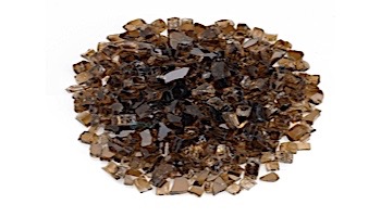 American Fireglass Half Inch Premium Collection | Copper Reflective Fire Glass | 55 Pounds | AFF-COPRF12-55