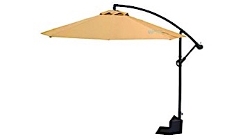 Santiago Cantiliver Spa Side Umbrella | 10-ft Octagon | Champagne Olefin Fabric | NP5806