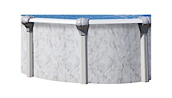 Tahoe 21' Round Above Ground Pool | Ultimate Package 54" Wall | 163546